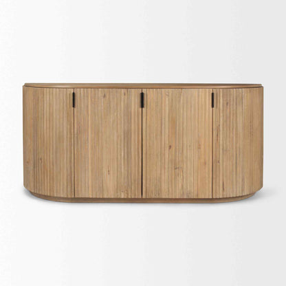 Terra Fluted Wood Sideboard