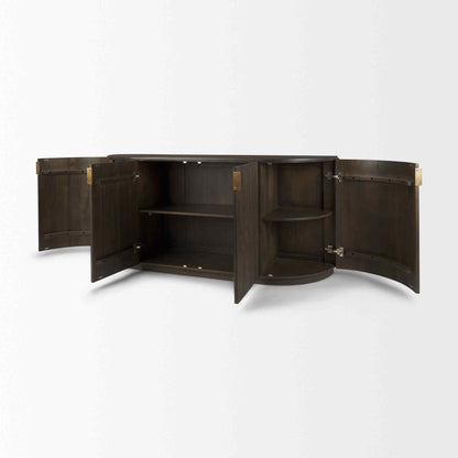 Terra Fluted Wood Sideboard