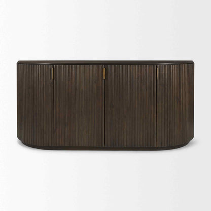Terra Fluted Wood Sideboard