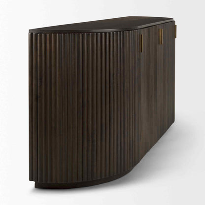 Terra Fluted Wood Sideboard