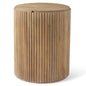Terra Fluted Wooden Side Table