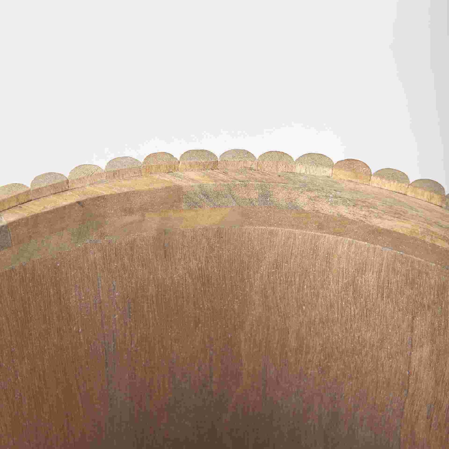 Terra Fluted Wooden Side Table