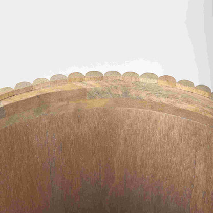 Terra Fluted Wooden Side Table