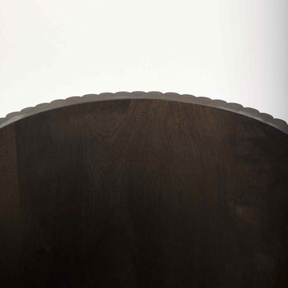 Terra Fluted Wooden Side Table