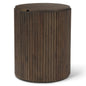 Terra Fluted Wooden Side Table