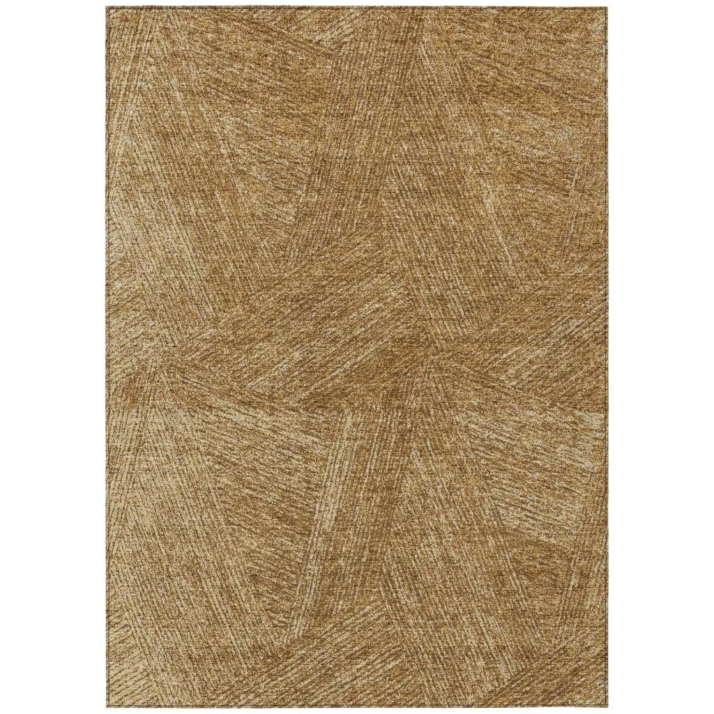 Terra Gold Washable Indoor-Outdoor Rug-Outdoor Rugs-LOOMLAN Rugs-2'6" x 3'10"-LOOMLAN