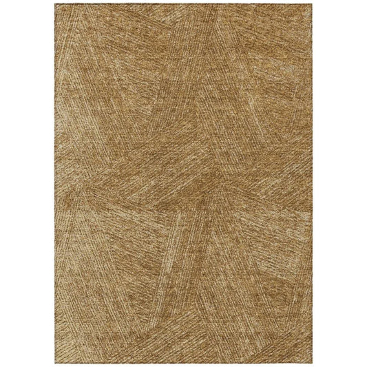 Terra Gold Washable Indoor-Outdoor Rug-Outdoor Rugs-LOOMLAN Rugs-2'6" x 3'10"-LOOMLAN