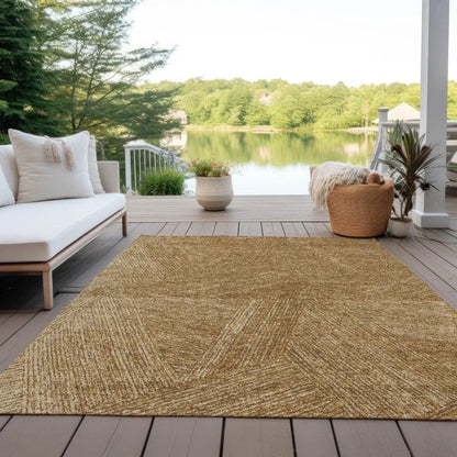 Terra Gold Washable Indoor-Outdoor Rug-Outdoor Rugs-LOOMLAN Rugs-LOOMLAN