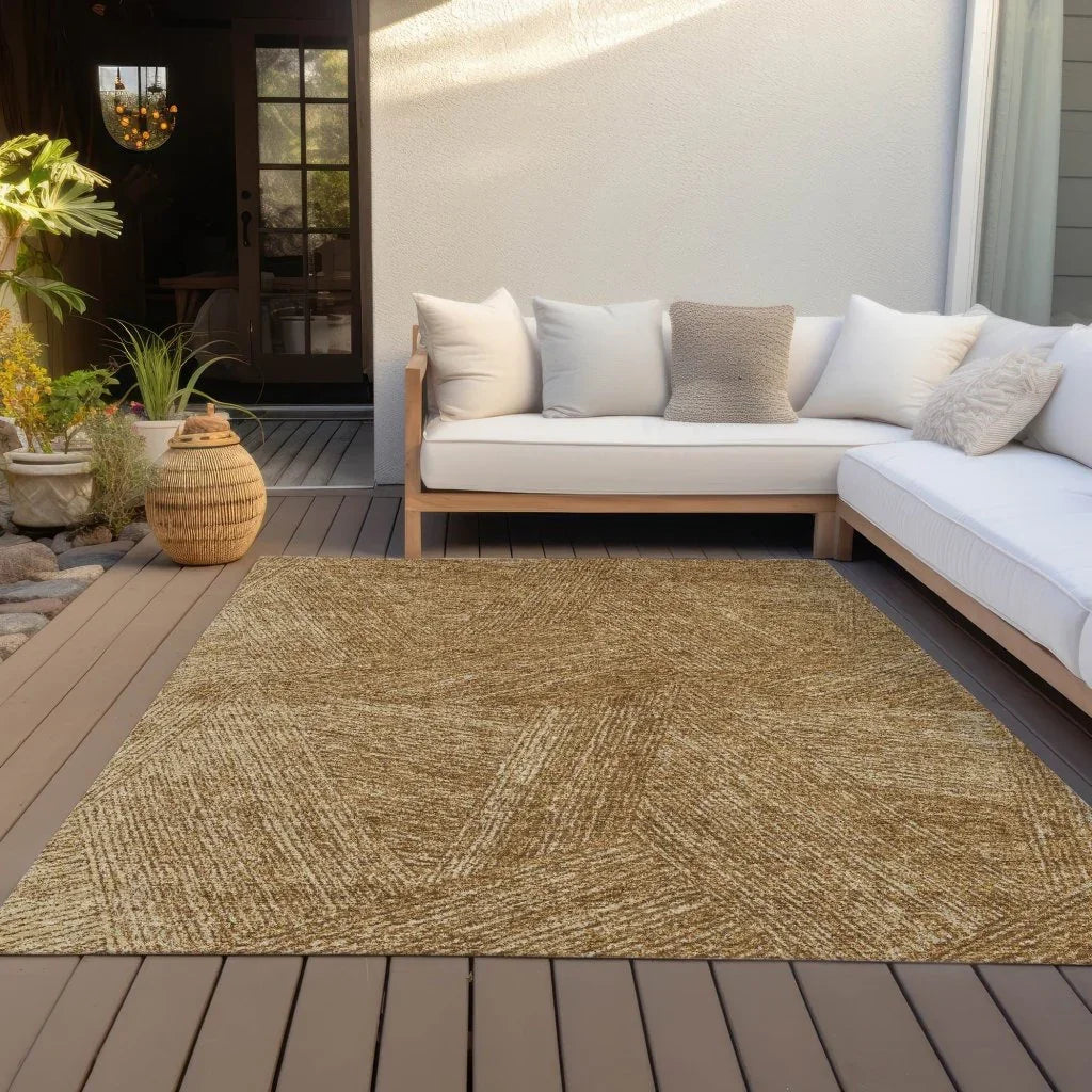 Terra Gold Washable Indoor-Outdoor Rug-Outdoor Rugs-LOOMLAN Rugs-LOOMLAN