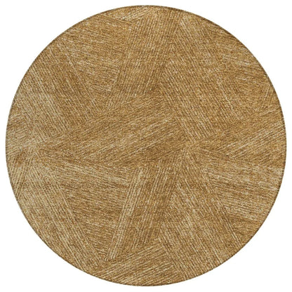 Terra Gold Washable Indoor-Outdoor Rug-Outdoor Rugs-LOOMLAN Rugs-8' x 8'-LOOMLAN