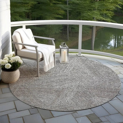 Terra Gray Washable Indoor-Outdoor Rug-Outdoor Rugs-LOOMLAN Rugs-LOOMLAN