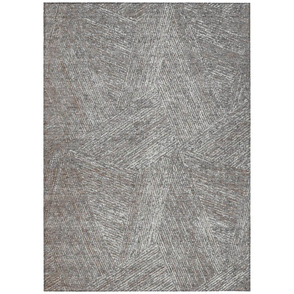 Terra Gray Washable Indoor-Outdoor Rug-Outdoor Rugs-LOOMLAN Rugs-2'6" x 3'10"-LOOMLAN
