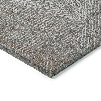 Terra Gray Washable Indoor-Outdoor Rug-Outdoor Rugs-LOOMLAN Rugs-LOOMLAN