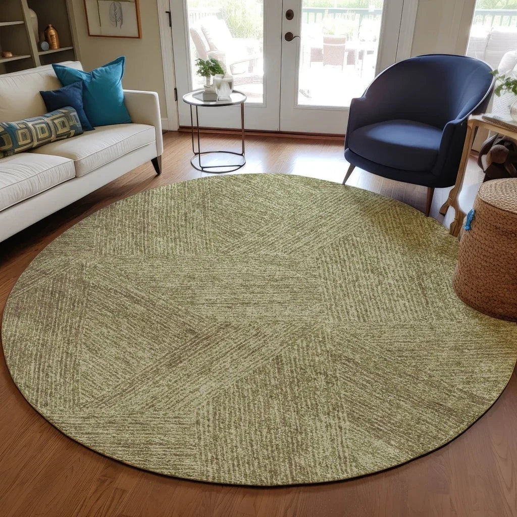Terra Green Washable Indoor-Outdoor Rug-Outdoor Rugs-LOOMLAN Rugs-LOOMLAN