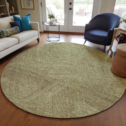 Terra Green Washable Indoor-Outdoor Rug-Outdoor Rugs-LOOMLAN Rugs-LOOMLAN
