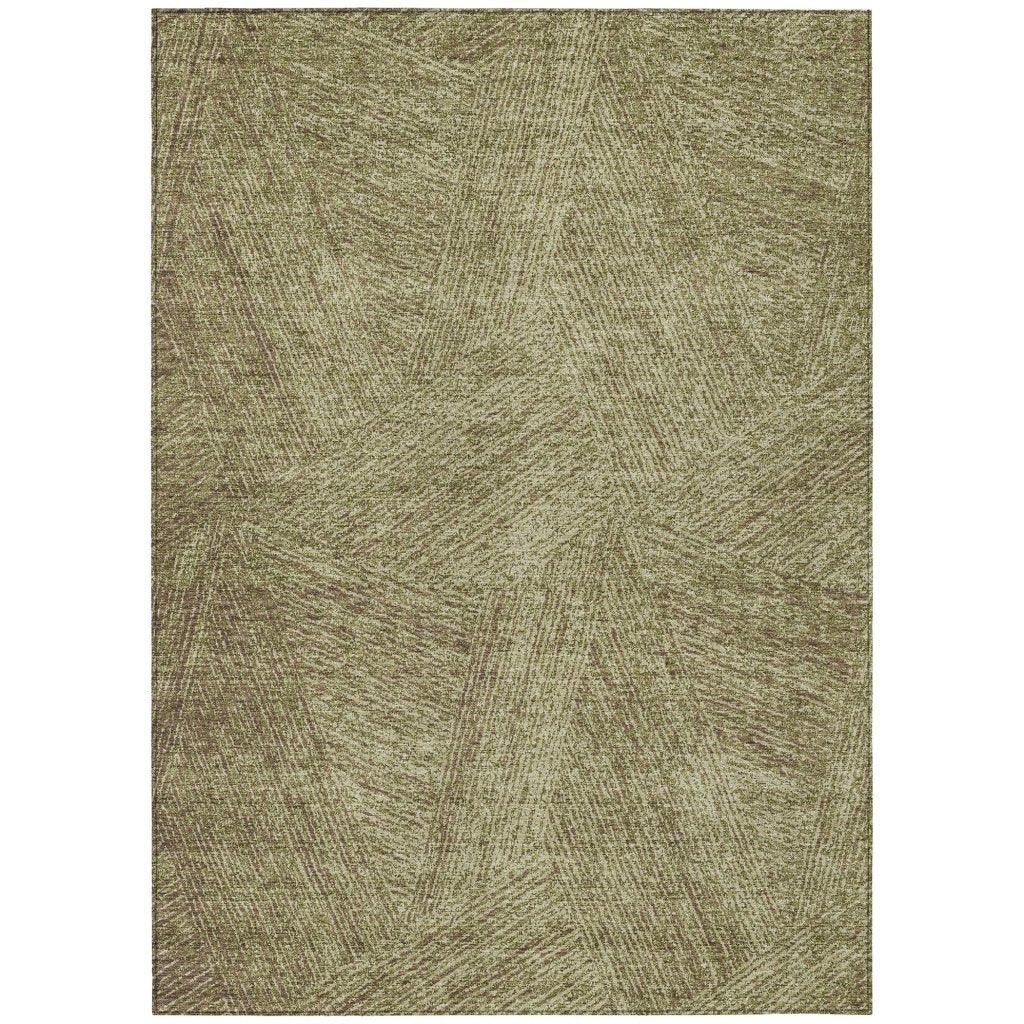 Terra Green Washable Indoor-Outdoor Rug-Outdoor Rugs-LOOMLAN Rugs-2'6" x 3'10"-LOOMLAN