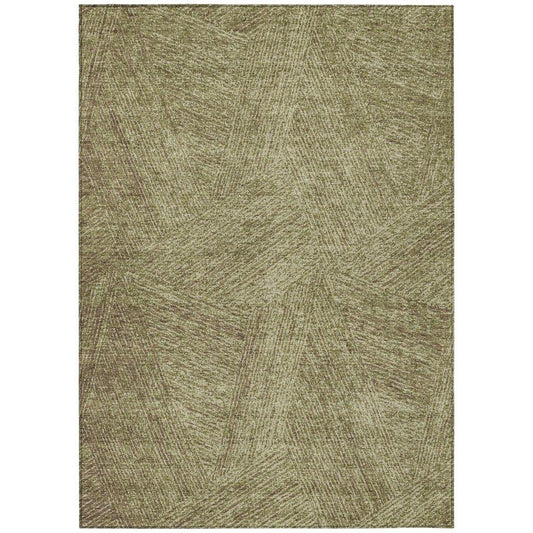 Terra Green Washable Indoor-Outdoor Rug-Outdoor Rugs-LOOMLAN Rugs-2'6" x 3'10"-LOOMLAN