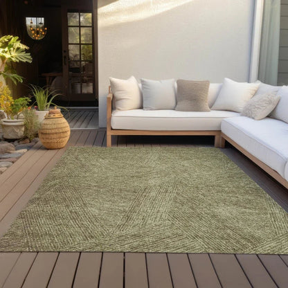Terra Green Washable Indoor-Outdoor Rug-Outdoor Rugs-LOOMLAN Rugs-LOOMLAN