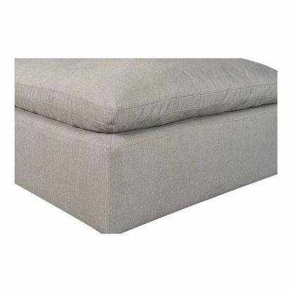 Terra Grey Stain Resistant Modular Ottoman-Modular Components-Moe's Home-LOOMLAN