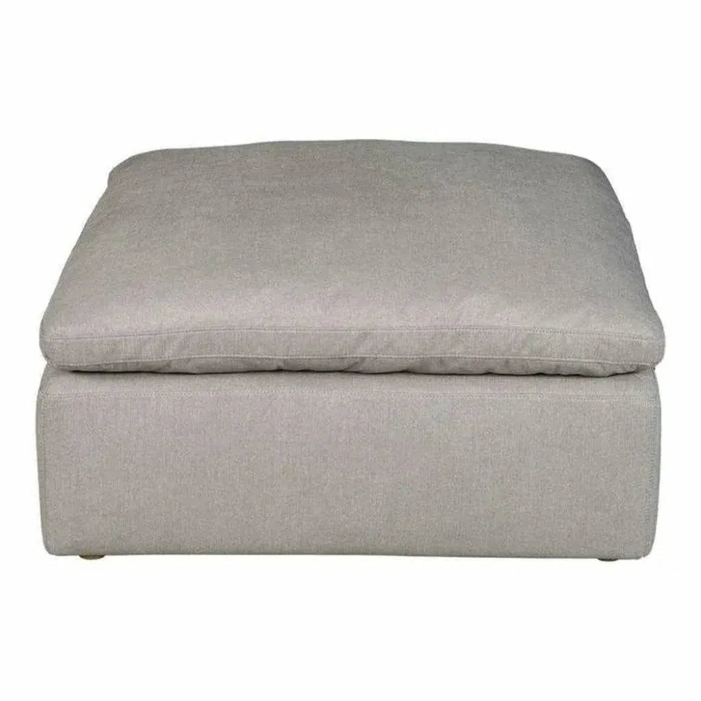 Terra Grey Stain Resistant Modular Ottoman-Modular Components-Moe's Home-LOOMLAN