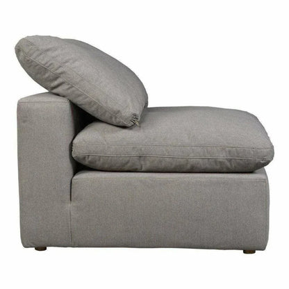 Terra Grey Stain Resistant Modular Slipper Chair-Modular Components-Moe's Home-LOOMLAN