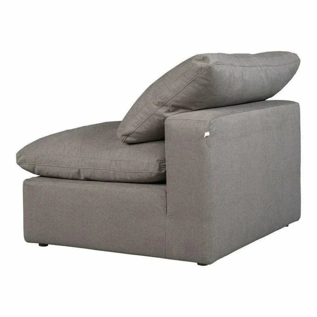 Terra Grey Stain Resistant Modular Slipper Chair-Modular Components-Moe's Home-LOOMLAN