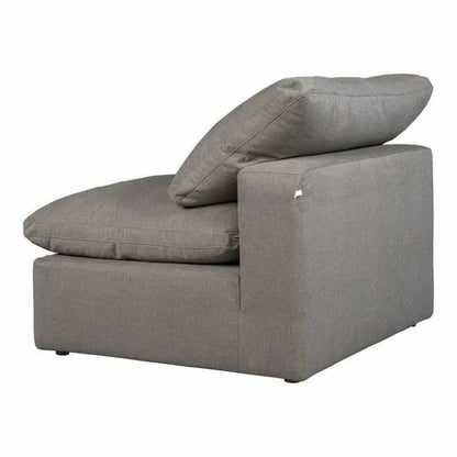 Terra Grey Stain Resistant Modular Slipper Chair-Modular Components-Moe's Home-LOOMLAN