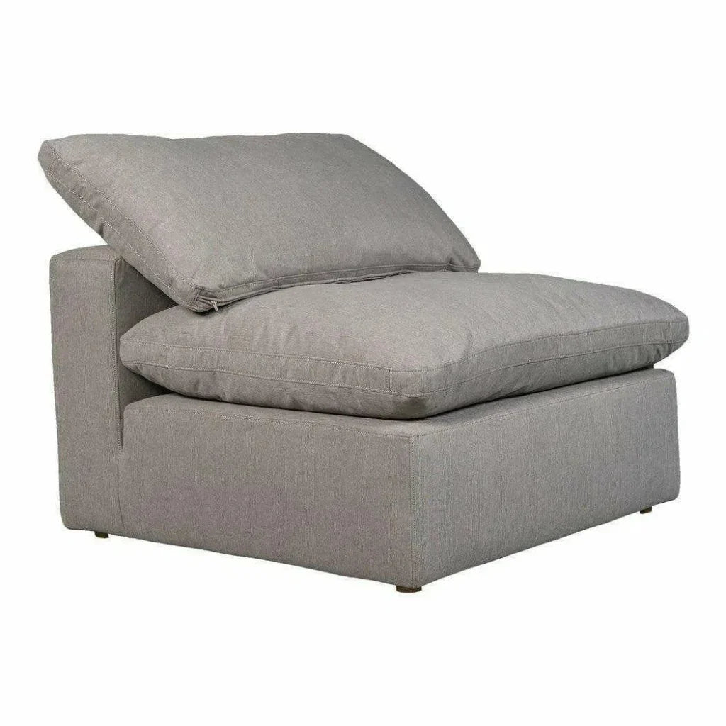 Terra Grey Stain Resistant Modular Slipper Chair-Modular Components-Moe's Home-LOOMLAN