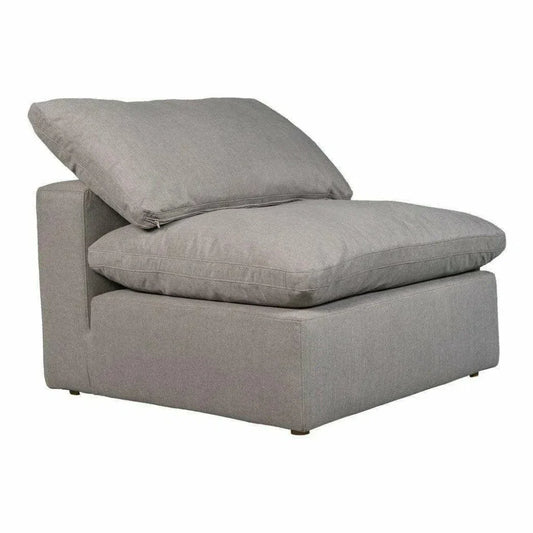 Terra Grey Stain Resistant Modular Slipper Chair-Modular Components-Moe's Home-LOOMLAN