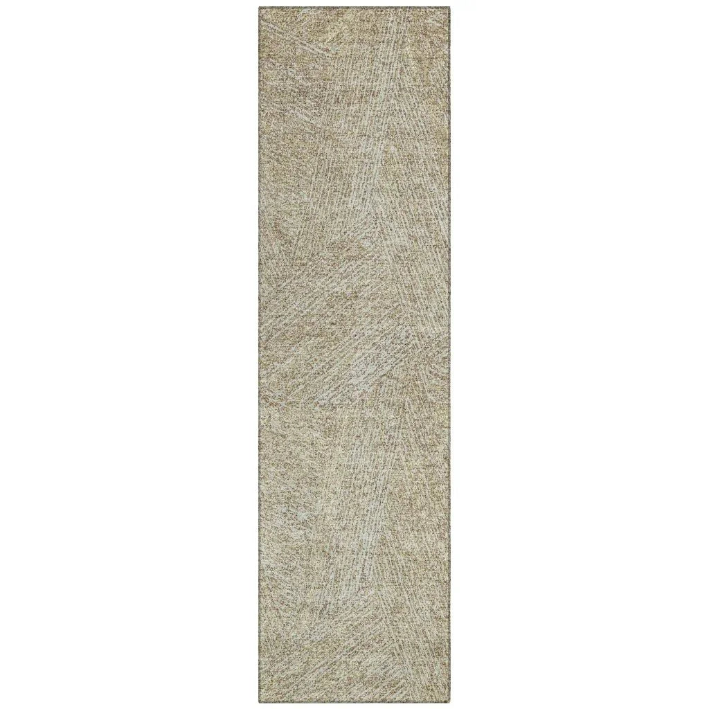 Terra Ivory Washable Indoor-Outdoor Rug-Outdoor Rugs-LOOMLAN Rugs-2'3" x 7'6"-LOOMLAN