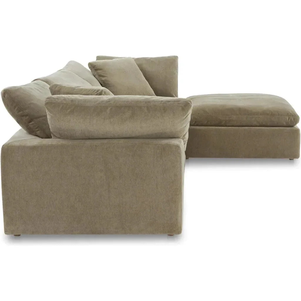 Terra Lounge Performance Fabric Green Modular Sectional-Modular Sofas-Moe's Home-LOOMLAN