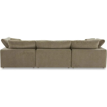 Terra Lounge Performance Fabric Green Modular Sectional-Modular Sofas-Moe's Home-LOOMLAN