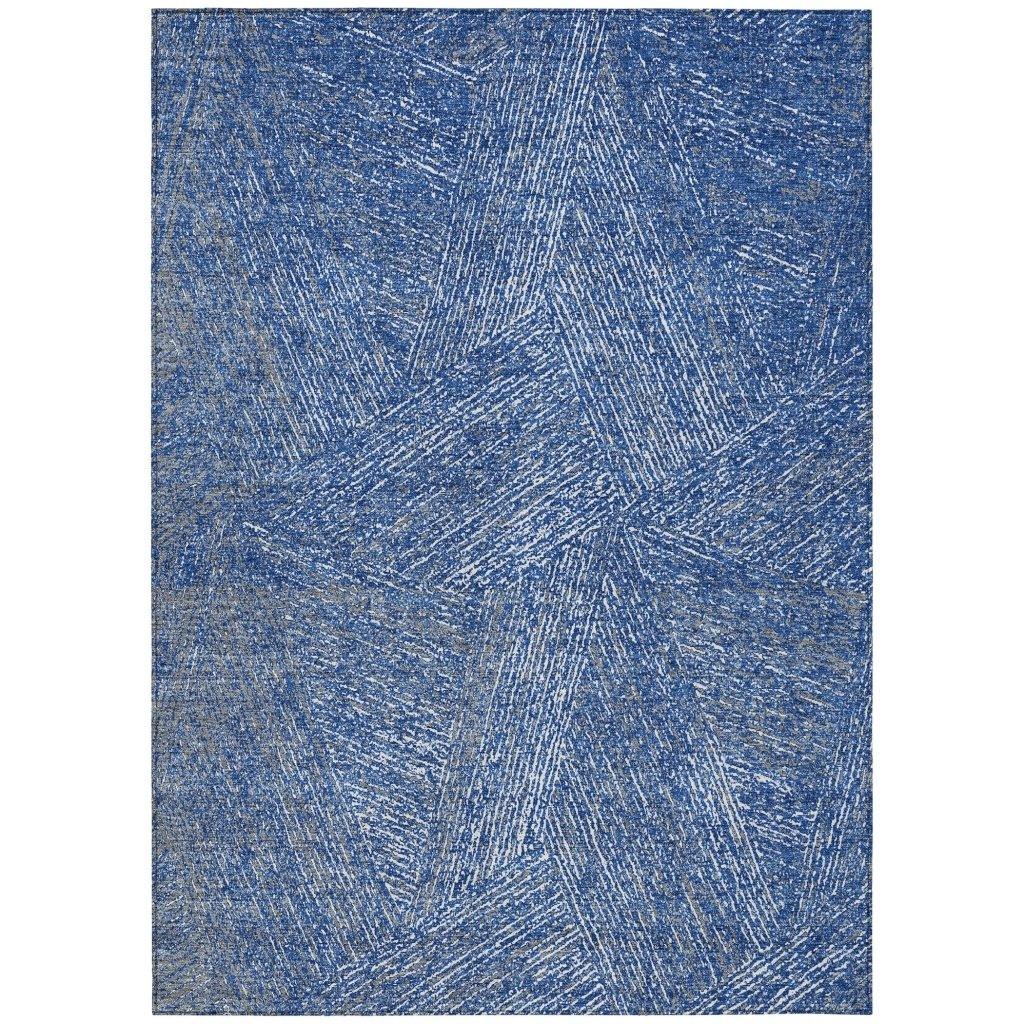 Terra Navy Washable Indoor-Outdoor Rug-Outdoor Rugs-LOOMLAN Rugs-2'6" x 3'10"-LOOMLAN