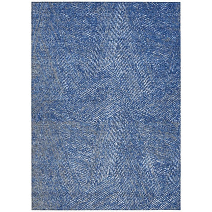 Terra Navy Washable Indoor-Outdoor Rug-Outdoor Rugs-LOOMLAN Rugs-2'6" x 3'10"-LOOMLAN