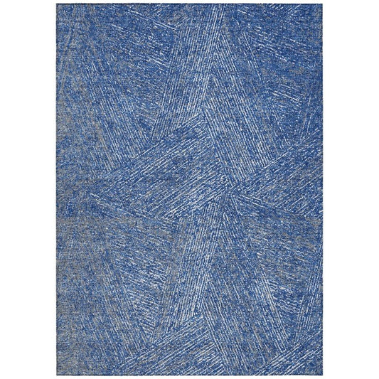 Terra Navy Washable Indoor-Outdoor Rug-Outdoor Rugs-LOOMLAN Rugs-2'6" x 3'10"-LOOMLAN