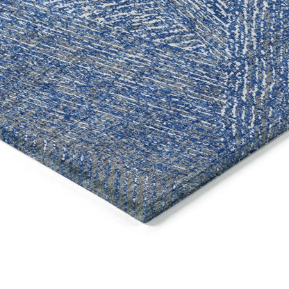Terra Navy Washable Indoor-Outdoor Rug-Outdoor Rugs-LOOMLAN Rugs-LOOMLAN