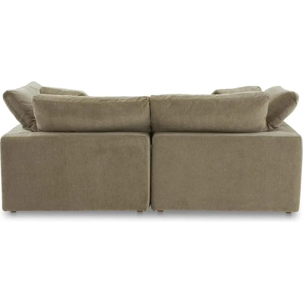 Terra Nook Performance Fabric Green Modular Sectional-Modular Sofas-Moe's Home-LOOMLAN