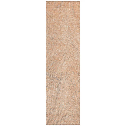 Terra Peach Washable Indoor-Outdoor Rug-Outdoor Rugs-LOOMLAN Rugs-2'3" x 7'6"-LOOMLAN