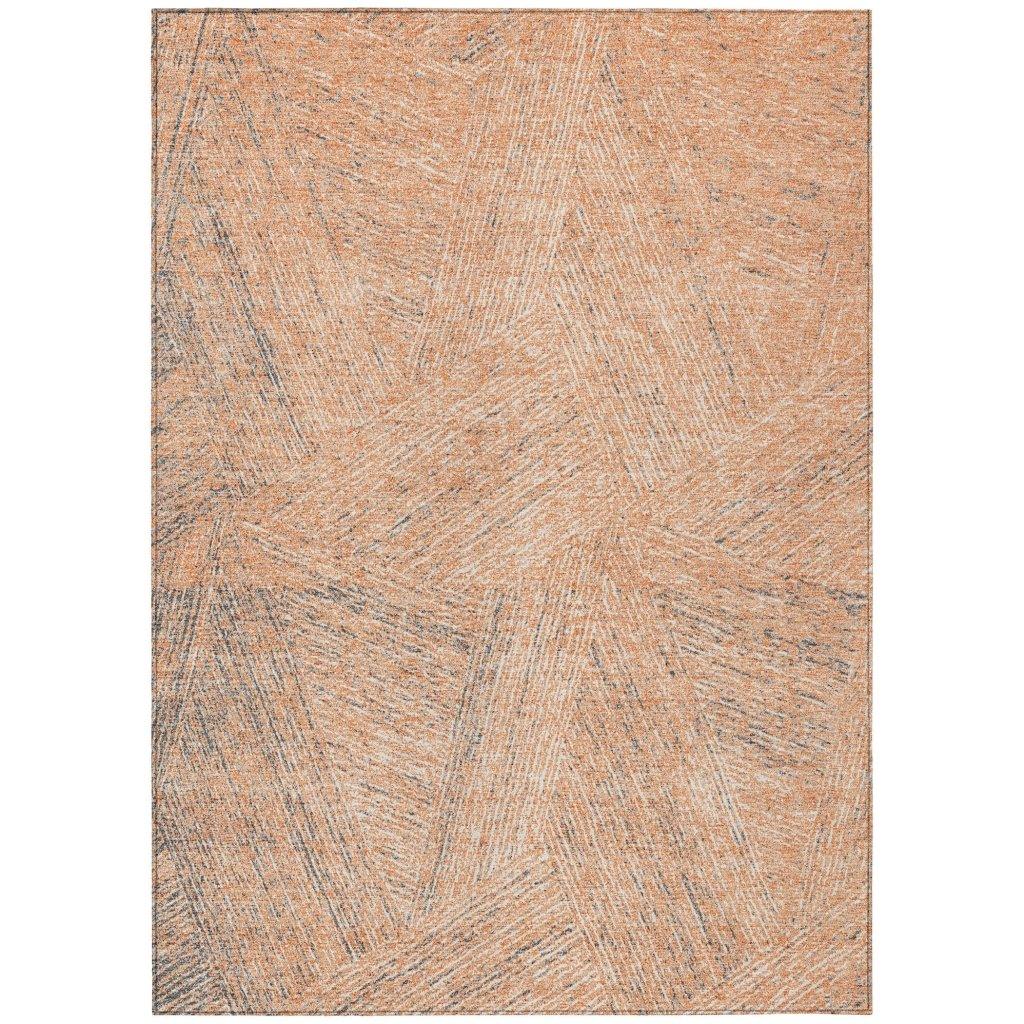 Terra Peach Washable Indoor-Outdoor Rug-Outdoor Rugs-LOOMLAN Rugs-2'6" x 3'10"-LOOMLAN