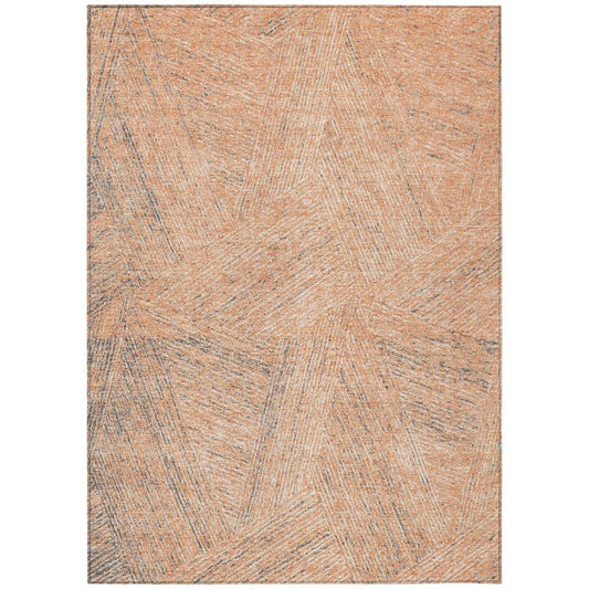 Terra Peach Washable Indoor-Outdoor Rug-Outdoor Rugs-LOOMLAN Rugs-2'6" x 3'10"-LOOMLAN