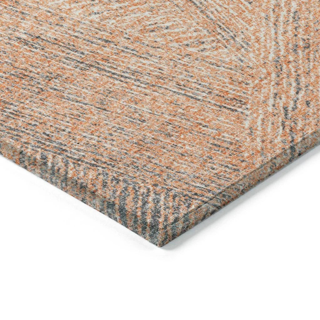 Terra Peach Washable Indoor-Outdoor Rug-Outdoor Rugs-LOOMLAN Rugs-LOOMLAN