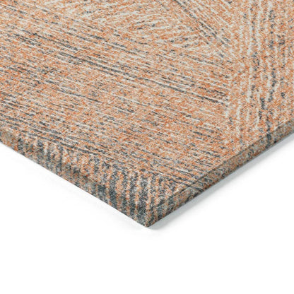 Terra Peach Washable Indoor-Outdoor Rug-Outdoor Rugs-LOOMLAN Rugs-LOOMLAN