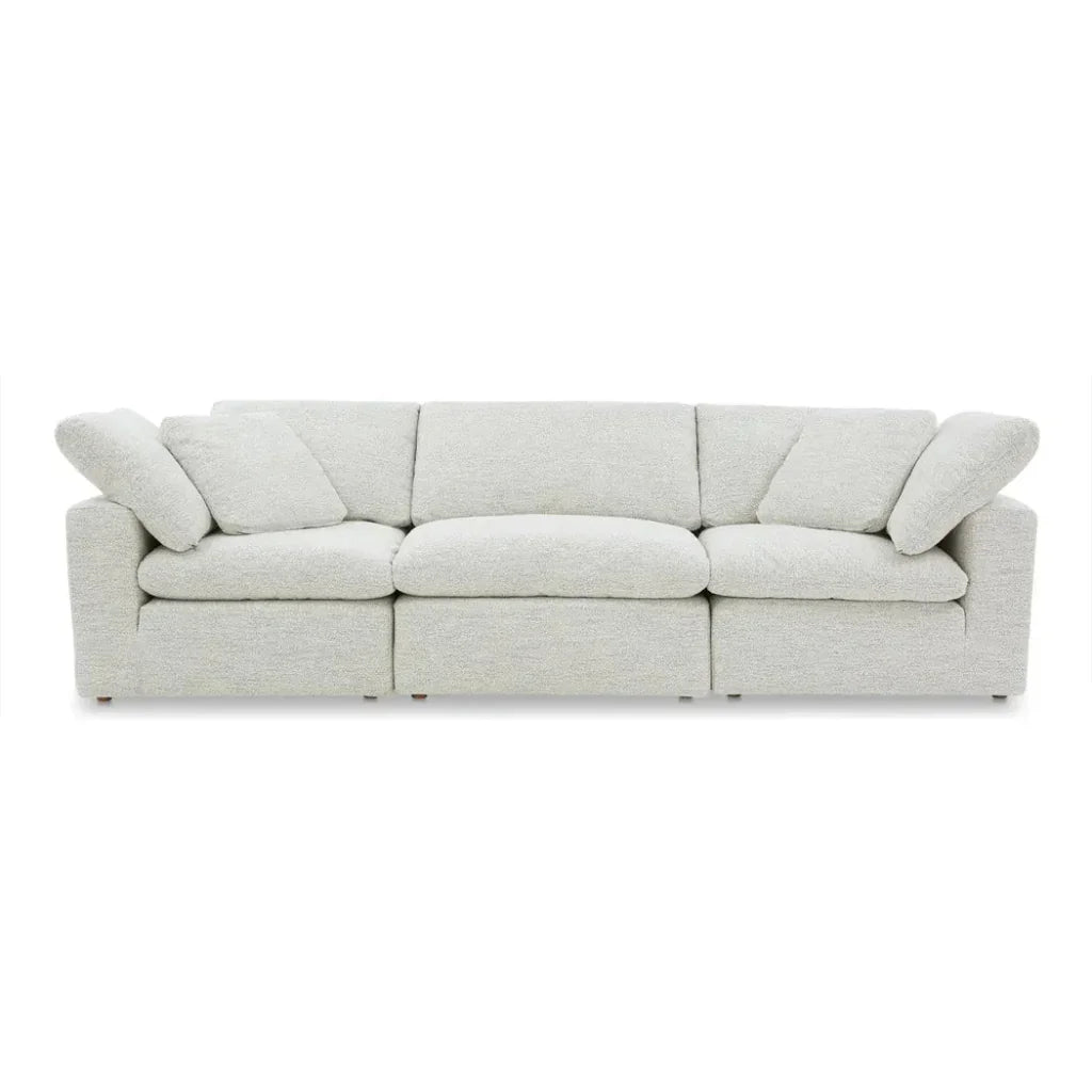 Terra Performance Fabric Fabric and Wood Off-White Modular Sofa-Modular Sofas-Moe's Home-LOOMLAN
