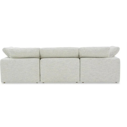 Terra Performance Fabric Fabric and Wood Off-White Modular Sofa-Modular Sofas-Moe's Home-LOOMLAN