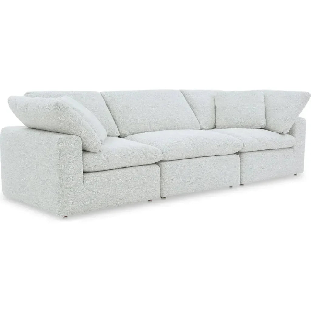 Terra Performance Fabric Fabric and Wood Off-White Modular Sofa-Modular Sofas-Moe's Home-LOOMLAN
