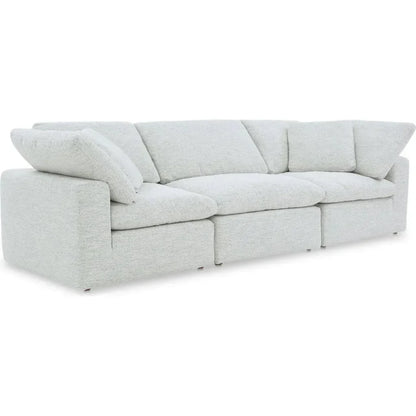 Terra Performance Fabric Fabric and Wood Off-White Modular Sofa-Modular Sofas-Moe's Home-LOOMLAN