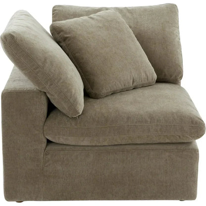 Terra Performance Fabric Green Corner Chair-Modular Sofas-Moe's Home-LOOMLAN