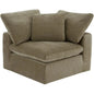 Terra Performance Fabric Green Corner Chair-Modular Sofas-Moe's Home-LOOMLAN