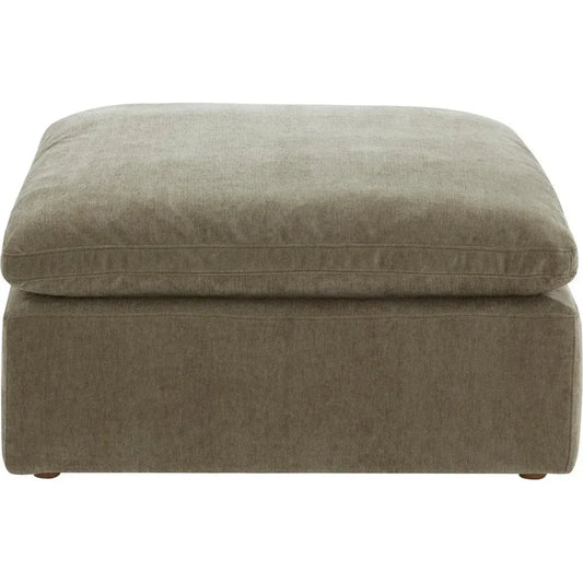 Terra Performance Fabric Green Ottoman - LOOMLAN - Moe's Home - Ottomans