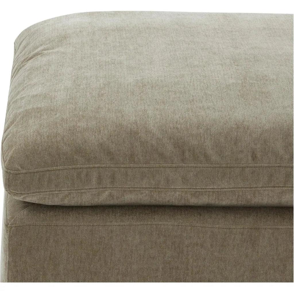 Terra Performance Fabric Green Ottoman - LOOMLAN - Moe's Home - Ottomans